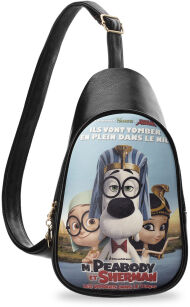 Oryginalny młodzieżowy plecaczek-torebka dla dziewcząt na jedno ramię - pan peabody i sherman